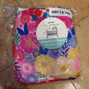 Little Sleepies Mothers Day Floral Crib Sheet